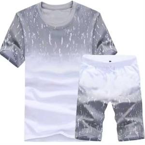 Conjunto Deportivo de 2 Piezas para Hombre, Diseño Veraniego, Transpirable, Tallas Grandes, en Diferentes Colores, Venta al Por Mayor - Product Image 2