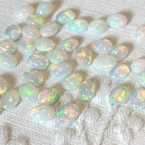 Natural Ethiopian Opal Loose Gemstone 6x8mm Oval Multi <b>Fire</b> Color Play <b>Stone</b> Welo Opal for Jewelry Making - Product Image 3