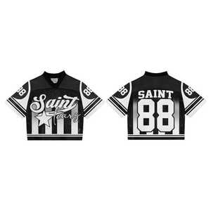 Camisetas Cortas de Verano con Malla Transpirable, 100% Poliéster, Sublimadas, Estilo Americano, Corte Cuadrado, Unisex - Product Image 2