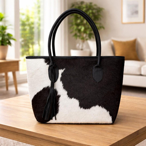Bolsos de mano con cierre de cremallera, logotipo impreso personalizado, estilo de lujo, impermeables, venta al por mayor, diseño personalizado, cuero vacuno, casuales - Product Image 5