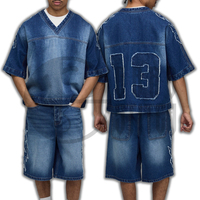 Camiseta de Manga Corta para Hombre, Cuello en V, Estilo Oversize, Color Sólido, Lavada, Estilo Urbano, Algodón 320g, Logotipo Frontal
