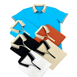 เสื้อโปโลแขนสั้นผู้ชาย ผ้าถัก สีพื้น ทรงลำลอง ปกติ มีปก - Product Image 4