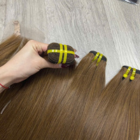 Extensions de cheveux lisses couleur marron avec closure HD, qualité super double drawn, cheveux vietnamiens de haute qualité, très demandés