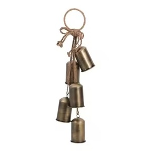 Campana Colgante Navideña Metálica Clásica, Adorno Navideño Decorativo para Árbol, Puerta, Ventana, Chimenea, Decoración Festiva para el Hogar - Product Image 2