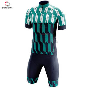 Combinaison de cyclisme premium pour homme à manches courtes, une pièce, avec impression par sublimation 3D, ensemble de vitesse - Product Image 2