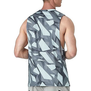 Débardeur Homme Personnalisé Respirant à Séchage Rapide Écologique en Maille Tricotée avec Impression Intégrale pour l'Été, Fitness et Gym - Product Image 3