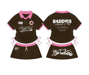 Ensemble deux pièces de vêtements pour femmes TAHAD 2026 avec logo personnalisé, mini-jupe plissée tendance et jupe de tennis - Product Image 5