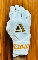 Guantes de bateo de béisbol profesionales de alta calidad, material de cuero Cabretta, para diestros, ajuste estándar, cómodos