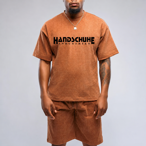 Custom Embroidery Logo Printed Solid Summer Men's Plus Size Knee Length Breathable Eco-Friendly 100% Cotton Short <b>Set</b> Tracksuits - Product Image 5