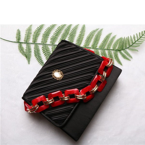 High Quality Purse Resin Chain Handle <b>Strap</b> Acrylic Chain <b>Replacement</b> <b>Straps</b> for <b>Handbag</b> - Product Image 3