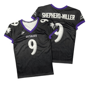 Maillot de football américain pour adulte, en polyester robuste, personnalisable avec nom et numéro, couleur d'équipe, commande en gros, OEM, vente en gros, direct usine - Product Image 4