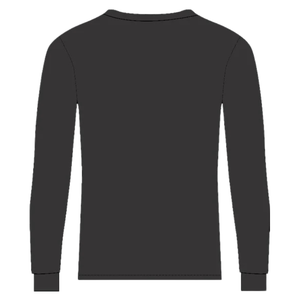 T-shirt à manches longues noir pour femmes For Sorority Inc, 100 % coton écologique, imprimé lettres grecques, col rond décontracté, qualité supérieure - Product Image 3