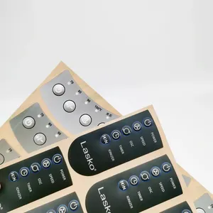 Autocollant en papier adhésif durable résistant à l'huile de forme personnalisée pour panneaux tactiles de projecteur électrique - Product Image 3