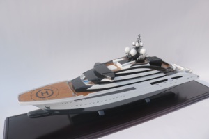 SPEED BOAT MODEL LURSSEN OPUSS LUXURYY YACHT-HANDICRAFT WOODEN MODEL BOAT ECO-FRIENDLY CUSTOMIZED HOME DECORATION - Product Image 2