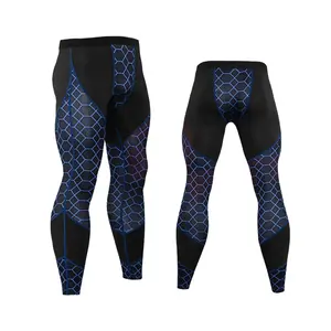 Custom stretchable elastic compression tights pants men for gym fitness workout running pants by ARIOX BM SPORTS