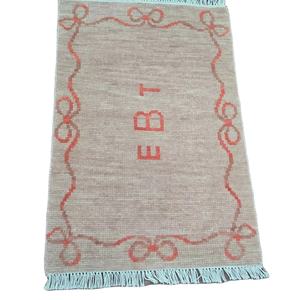 Alfombras de área de algodón antideslizantes Oushak modernas contemporáneas hechas a mano 4x6 5x7 tamaños diseño abstracto alta calidad hogar sala de estar - Product Image 5