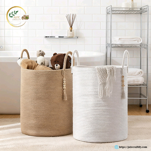 Wholesale Jute <b>Basket</b> Manufacturer – Eco Friendly Natural Fiber <b>Storage</b> <b>Basket</b> with Custom Size and Design Options - Product Image 2