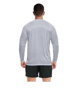 Custom Men Long Sleeve Rash Guard Shirt UPF 50+ UV Sun Protection Lightweight Spandex/Polyester Quick-Dry <b>Surfing</b> Swimming Beach - Product Image 4