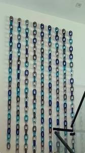 FAIZA CRAFT งานฝีมือเรซิ่นสีสันตามสั่ง ขนาดใหญ่ สไตล์โมเดิร์น ตกแต่งบ้านงานแต่งงาน ดีไซน์โซ่แขวนแนวตั้ง ผลิตจากโรงงานโดยตรง - Product Image 3