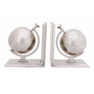 Nouveauté : Serre-livres décoratifs en aluminium antidérapants, 30 cm de haut, support moderne, décoration de bibliothèque de luxe, modèle T950, cadeau pour les amoureux des livres - Product Image 4