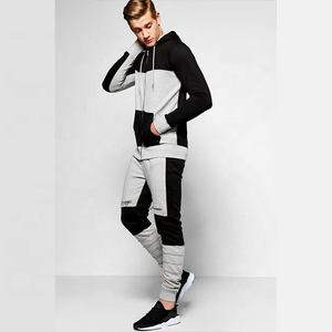 ชุดวอร์มผ้าฝ้ายขนแกะบล็อกสีสำหรับผู้ชาย,ชุดกีฬาสั่งทำ - Product Image 1