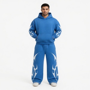 Custom premium Quality Whole sale Silk <b>Screen</b> Printing Tracksuit Oversized Trending Look Rhine Stone Street Or Casualwear - Product Image 4