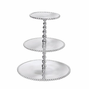 Three Tier Stainless Steel Cake Stand Multi Layer Display Platter Reusable Cake <b>Tools</b> Hand Wash Only - Product Image 3