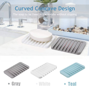 Jabonera de silicona para el hogar con drenaje, bandeja antideslizante para fregadero de cocina y baño, jabonera creativa para mesa de lavado, de alta calidad. - Product Image 4