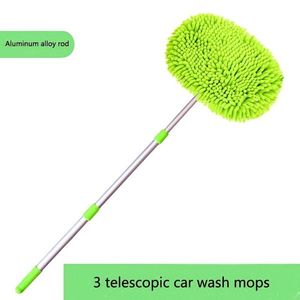 Telescopic Chenille Car Wash <b>Brush</b> <b>Dust</b> Duster Tool Kit with Petiolate Washing Tool for Car Wash Mop & <b>Brush</b> - Product Image 1