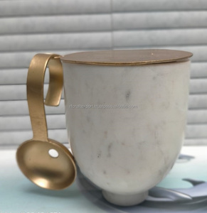 Vino de resina epoxi acrílico de mármol con diseño de remolino hecho a mano para champán, cubo de hielo, tapa de Metal para tarros de estilos de cubierta para el hogar - Product Image 2