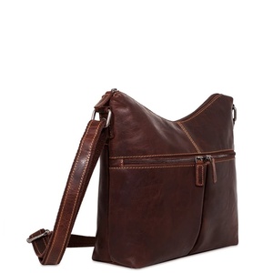 Sac de poitrine classique en cuir pleine fleur marron, sac à bandoulière vintage durable pour femme, idéal pour les voyages et l'usage quotidien, faible MOQ - Product Image 2
