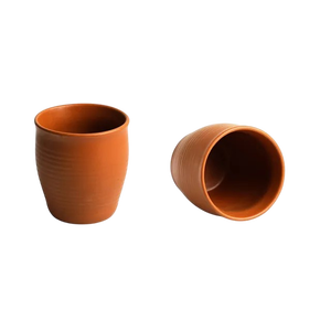 Tazas de Té Redondas de Arcilla Natural Hechas a Mano, Color Terracota, Jarrones Decorativos para Uso en Interiores y Exteriores - Product Image 1