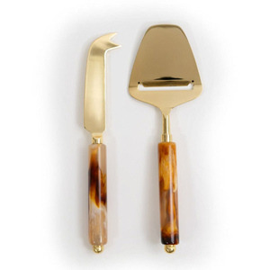 Juego de 3 utensilios gourmet modernos para queso al por mayor, rebanador y esparcidor de acero inoxidable de grado alimenticio con mangos decorativos en forma de bola - Product Image 4