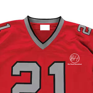 เสื้ออเมริกันฟุตบอลแบบใหม่ล่าสุด บริการ OEM ขายส่ง ออกแบบเองได้ ราคาถูก - Product Image 5