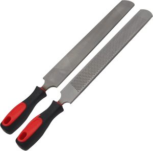 Râpe à sabots double face, lime de fermeur de 12 pouces avec poignée ergonomique en caoutchouc, lime à fer à cheval en acier au carbone pour le soin des sabots de chevaux et de chèvres - Product Image 6