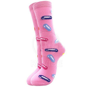 Casual Style Women's 2 Toe Crew <b>Socks</b> Breathable Cotton/Polyester <b>Thick</b> Soft Stretch for Gym Sports & Daily Use - Product Image 4