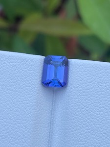 Tanzanita natural tallada en esmeralda, piedra preciosa suelta de alta calidad, tanzanita azul violeta para la elaboración de joyería fina. - Product Image 5