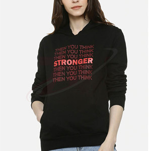 Nouveauté : Sweats à capuche surdimensionnés pour femmes, en molleton de coton épais, coupe classique, service OEM disponible - Product Image 5