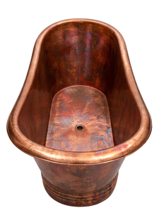 Bañera de cobre antigua, moderna, hecha a mano, diseño de lujo, calidad Premium, para el hogar y Hotel - Product Image 4