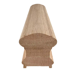 Rampe d'escalier en chêne rouge moderne et minimaliste, fabrication professionnelle sur mesure, pièces d'escalier pour escaliers intérieurs et extérieurs - Product Image 1