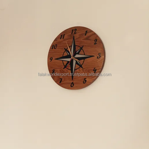 Horloge murale en bois décorative simple et créative moderne pour le salon de bureau à domicile par Falak World Export - Product Image 2