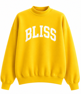 <b>Women's</b> Cozy Oversized Mock Neck Sweatshirt Front Logo Premium Cotton Casual Streetwear Fashion Pullover - Product Image 6