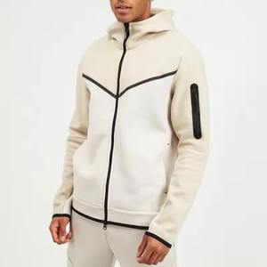Ventes en gros de sweats à capuche en coton de haute qualité pour hommes, avec logo personnalisé imprimé, pour le sport et la gym, entièrement zippés - Product Image 3