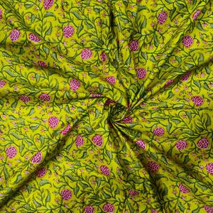 Tela de Algodón Orgánico Ligera Estampada a Mano, Suave, Transpirable y Ecológica para Confección, Decoración del Hogar y Cortinas para Niños - Product Image 3