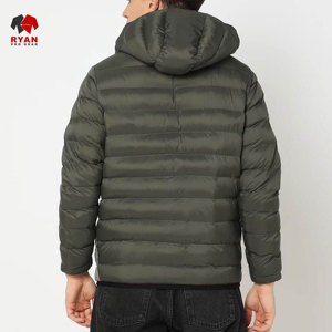 เสื้อแจ็คเก็ตพัฟเฟอร์คุณภาพสูงแบบสั่งทำพิเศษสำหรับผู้ชาย วัยรุ่น และเด็ก  ออกแบบสีและโลโก้ได้ตามต้องการ ป้องกันรอยยับ - Product Image 1