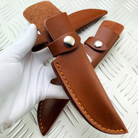 Étui de couteau en cuir personnalisé, imperméable et fait main pour couteaux de chasse à lame fixe avec logo OEM