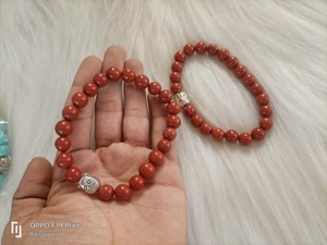 Pulsera de Jaspe Rojo Natural de 8mm con Dije de Buda, Pulsera de Piedras Preciosas, Joyería para Meditación y Yoga, Regalo - Product Image 3