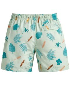 Shorts de bain pour hommes à imprimé tropical, séchage rapide, shorts de plage, shorts de surf à taille élastique, fabricant OEM personnalisé - Product Image 2
