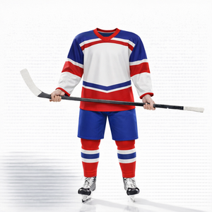 Ensemble de maillots d'entraînement professionnels de hockey sur glace pour hommes, logo personnalisé, taille personnalisée, vêtements de sport performants - Product Image 4