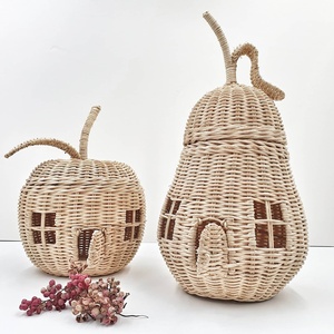 Combo woven rattan fruit shaped toy house wholesale children indoor toys <b>cheap</b> price <b>playhouse</b> - Product Image 1